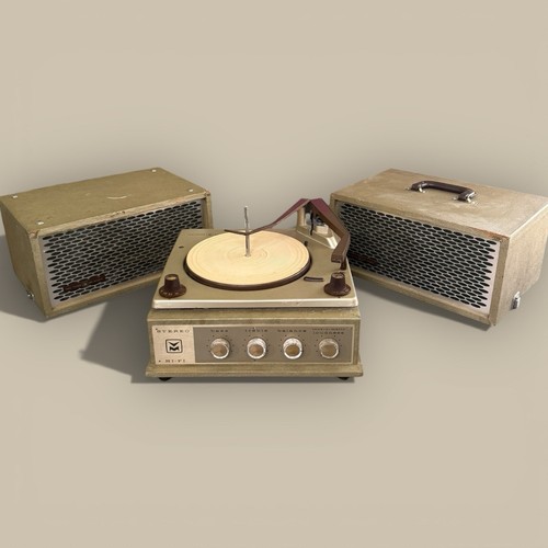 Vintage voice music record - vintage,