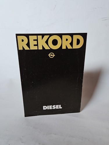 Opel rekord vintage brochure - opel,