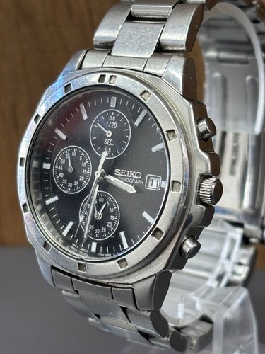 Orologio nero cronografo seiko - nero,