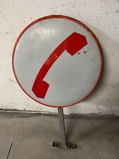 Insegna tabella Telefonica Telefono Sip Anni 80/90 bifacciale vintage epoca