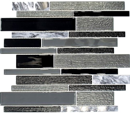 Mosaico pietra naturale nero - mosaico,