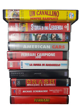 vhs 2 videocassette Auto Rally Piloti Schumacher Crash Ferrari Formula 1