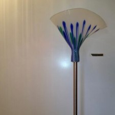 Venini - AURORE lampada a terra con Diffusore in vetro Di Murano, Base In Marmo