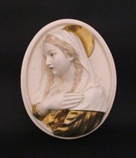 Scultura ovale madonna - ovale,