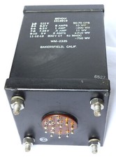 BENDIX MIL SPEC POWER TRANSFORMER • PLATE + FILAMENTS • MADE IN USA IN 1965