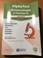 Alpha test Biotecnologie e Farmacia. 3200 quiz