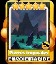 pierres tropicales X 1 carte