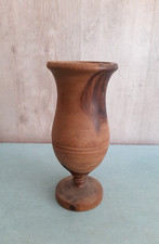 VASO COPPA ANFORA IN LEGNO DI ULIVO INTAGLIATO A MANO EPOCA '900