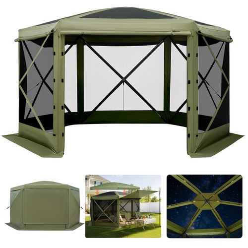 Gazebo pieghevole esagonale - gazebo,