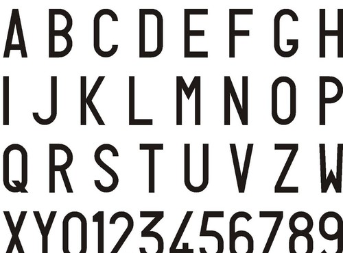 Kit lettere adesive - lettere, per