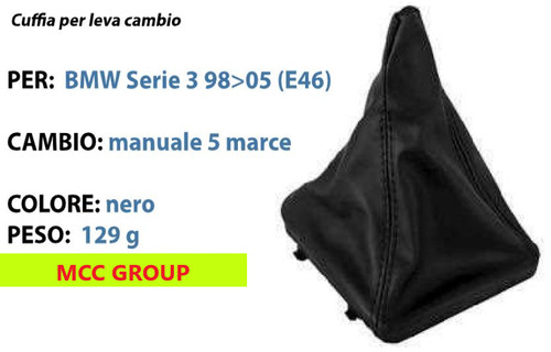Cuffia copertura leva cambio - cuffia,