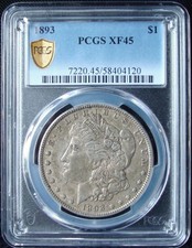 1893 Morgan Silver Dollar -