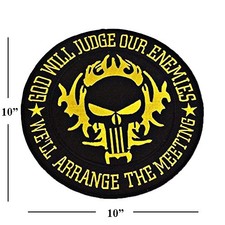 Toppa teschio nero oro 10" Dio