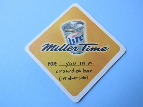 Sottobicchiere birra miller - birra,