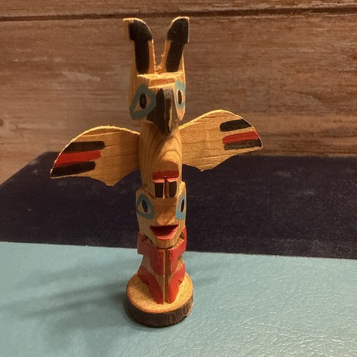 Mini totem legno kachina - in, di