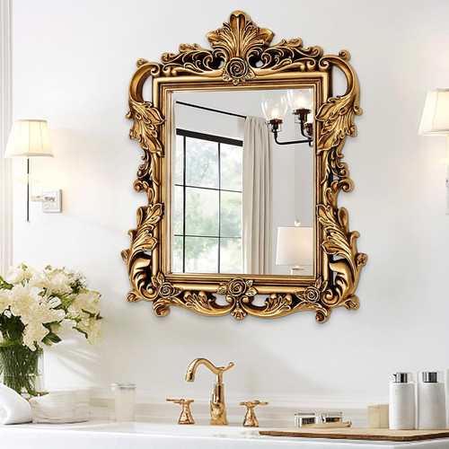 Specchio barocco vintage - , oro