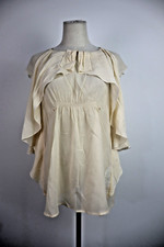 ELISABETTA FRANCHI CANOTTA TOP MAGLIA DONNA TG 44 WOMAN CASUAL VINTAGE SETA