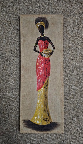 Quadro donna africana - su, tela