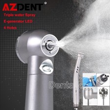 Generatore Elettrico LED Fibra Ottica Dentale Manipolo Alta Velocità Turbina 4 FORI