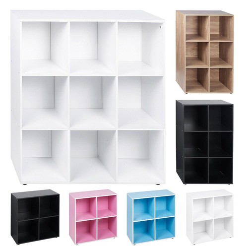 Libreria legno 9 cubi - in,