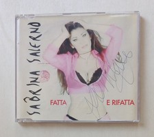 Cd Single SABRINA SALERNO Fatta e rifatta 1995 Italia NAR PROMO AUTOGRAFATO