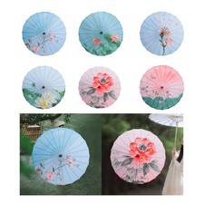 Ombrello cinese in carta oleata, parasole orientale per costumi e accessori