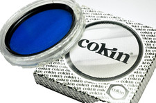 ★ COKIN OPTIGLASS BLUE 80.A ø 77 mm FILTRO COLORATO/Bianco e nero★