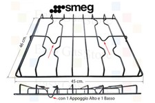 Smeg Westinghouse Griglia Smaltata Nera a 4 Fuochi per Cucina 46 x 45 cm.