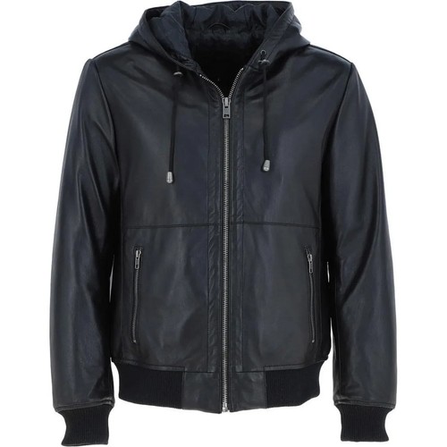 Giubbotto uomo pelle con - pelle,