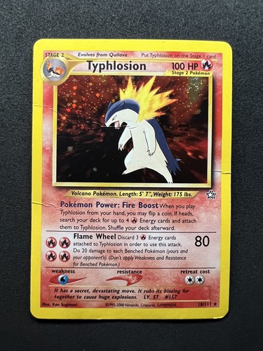 Typhlosion holo 111 set - typhlosion,