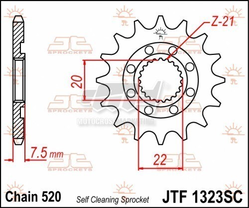 Pignone per moto - , crf