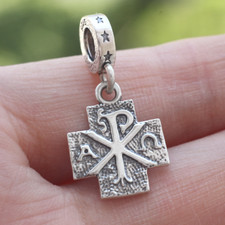Ciondolo Croce Chi Rho Alpha