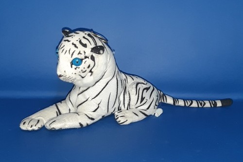 Peluche tigre bianca 25cm - bianca,