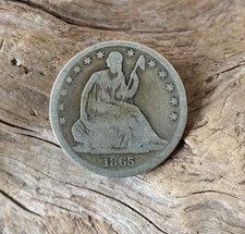 Mezzo dollaro argento 1865 S