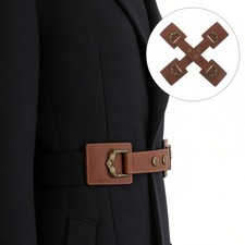  2 paia di chiusure in pelle