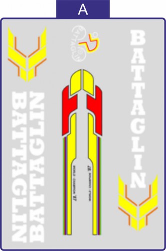 Adesivi telaio battaglin world - battaglin,