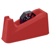 DISPENSER TENDINASTRO PORTA SCOTCH DA TAVOLO PER NASTRI 33/66 MT ROSSO