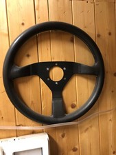 Volante 360mm in vera pelle nera Momo. Ferrari 308 328 348 TS ecc.  7C