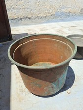 Paioli in rame con manico anni '40, usati. Varie dimensioni: 70 L e 30 L