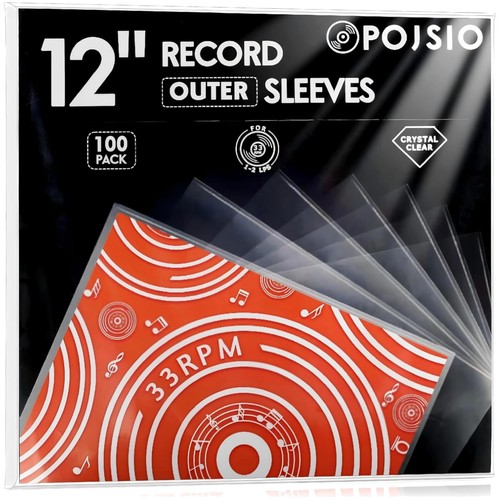 100 buste vinile giri - 33,