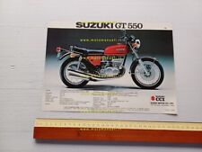 Suzuki GT 550 - NGT 380 1975 depliant originale Italiano