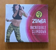 NEW Zumba Incredible Slim Down Plus Cardio Dance System 4 DVDs Intense Workout