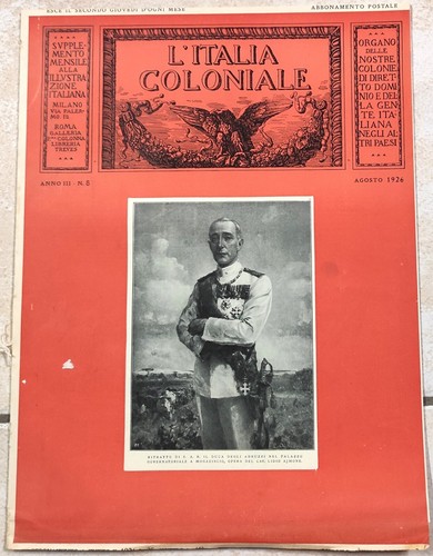 Italia coloniale 1926 - l'italia,