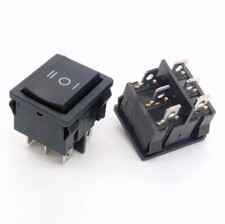 interruttore deviatore a 3 posizioni ON-OFF-ON a bilanciere 250V 12A 21x24mm