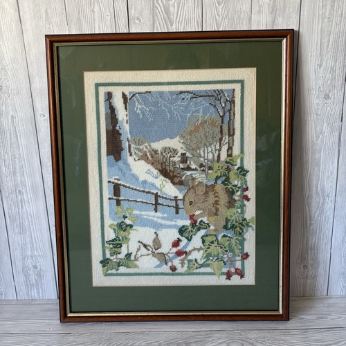 Winter scene cross stitch - cross,