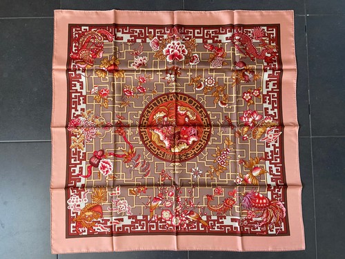Foulard hermès soie - foulard, en