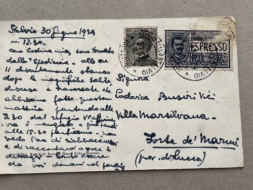 Cartolina regno espresso - a),