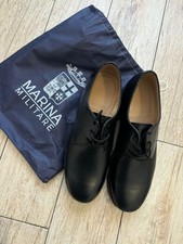 scarpe basse cuoio nero marina