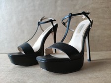 Scarpe sandali con plateau Primadonna n.38 vernice nera