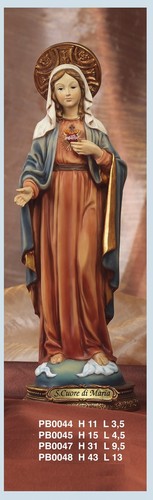Statua sacro cuore maria - di, 15